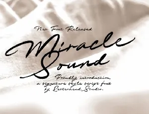 Miracle Sound font