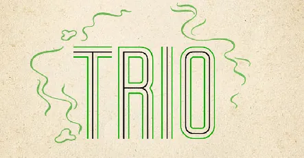 Trio font