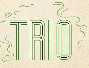 Trio font