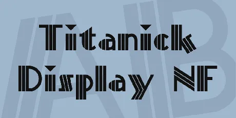 Titanick Display NF font