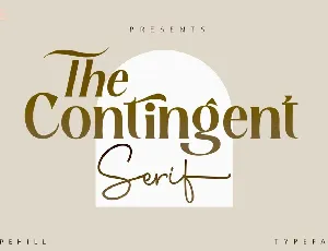 Contingent font