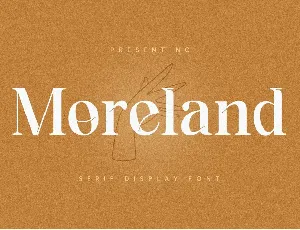 Moreland font
