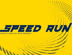 Speed Run font