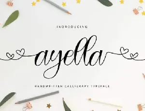 Ayella Calligraphy font