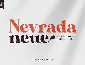 AL Nevrada Neue Display font