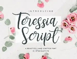 Teressia Script font