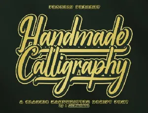 Handmade Calligraphy font