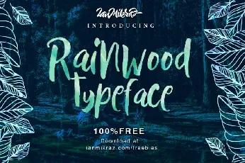 Rainwood Handmade Painting Style font