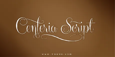 Centeria Script Demo font