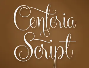 Centeria Script Demo font