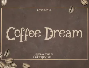 Coffee Dream Demo font