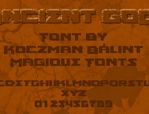 Ancient God font