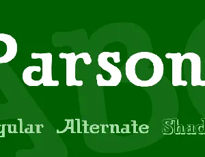 Parsons font