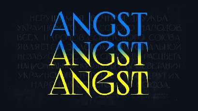 Angst font