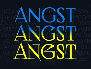 Angst font