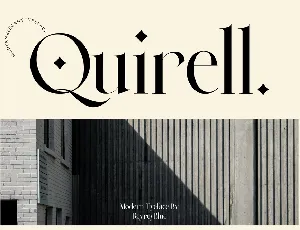 Quirell Serif font