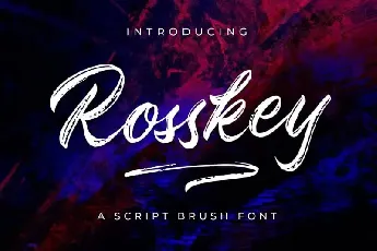 Rosskey Brush font