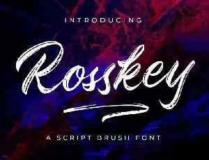 Rosskey Brush font