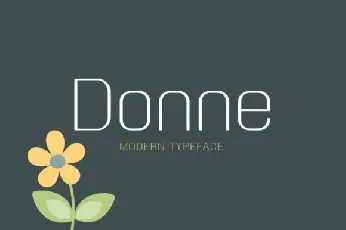 Donne Modern Sans font