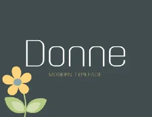 Donne Modern Sans font