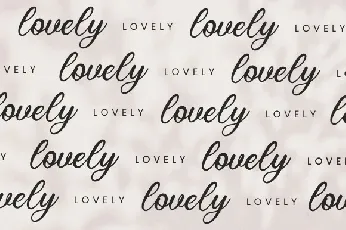 Lovely Garden Script font