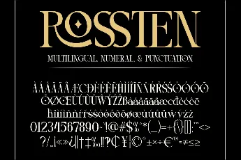 ROSSTEN font