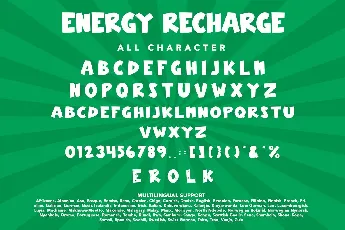 Energy Recharge font