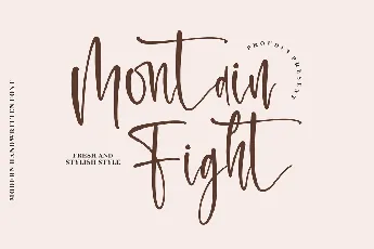 Montain Fight font