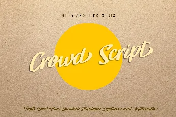 CROWD PERSONAL USE font