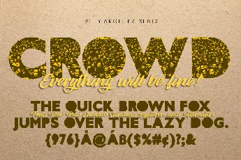 CROWD PERSONAL USE font