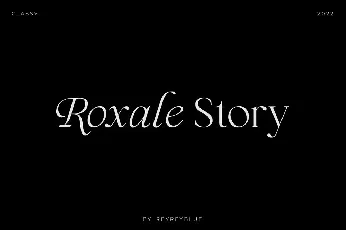 Roxale Story font