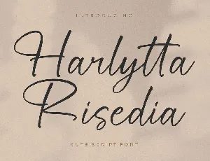 Harlytta Risedia font