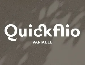 Quickflio Family font