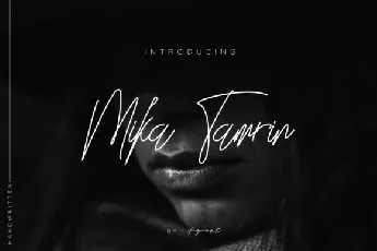 Mika Tamrin Signature font