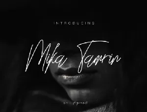 Mika Tamrin Signature font