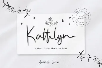 Kathlyn Signature font