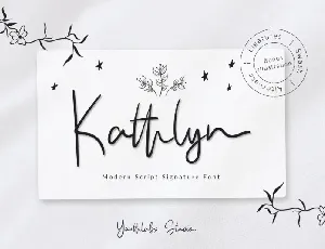 Kathlyn Signature font