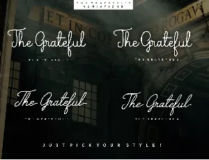 The Grateful Script font