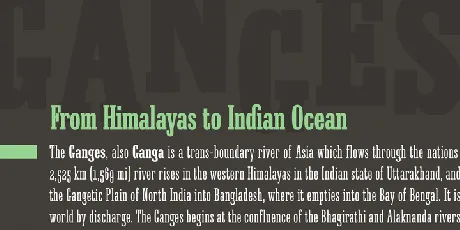 Ganges Slab Family font