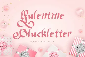 Valentine Blackletter font