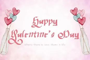 Valentine Blackletter font