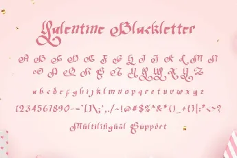 Valentine Blackletter font