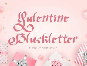 Valentine Blackletter font