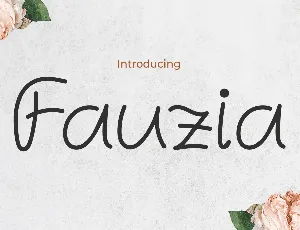 Fauzia font