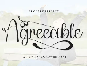 Agreeable Script font