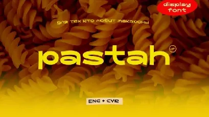 Pastah font