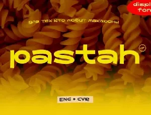 Pastah font