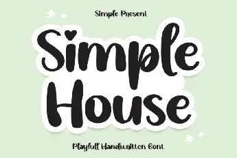 Simple House Display font