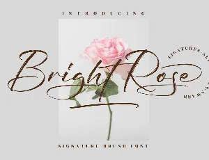 Bright Rose font