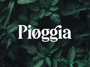 Pioggia Modern Serif Free font